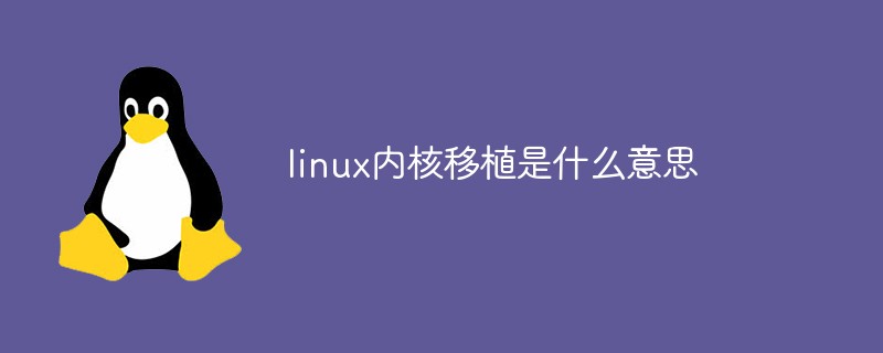 linux内核移植是什么意思